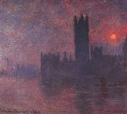 Claude Monet Houses of Parliament at Sunset Germany oil painting reproduction
